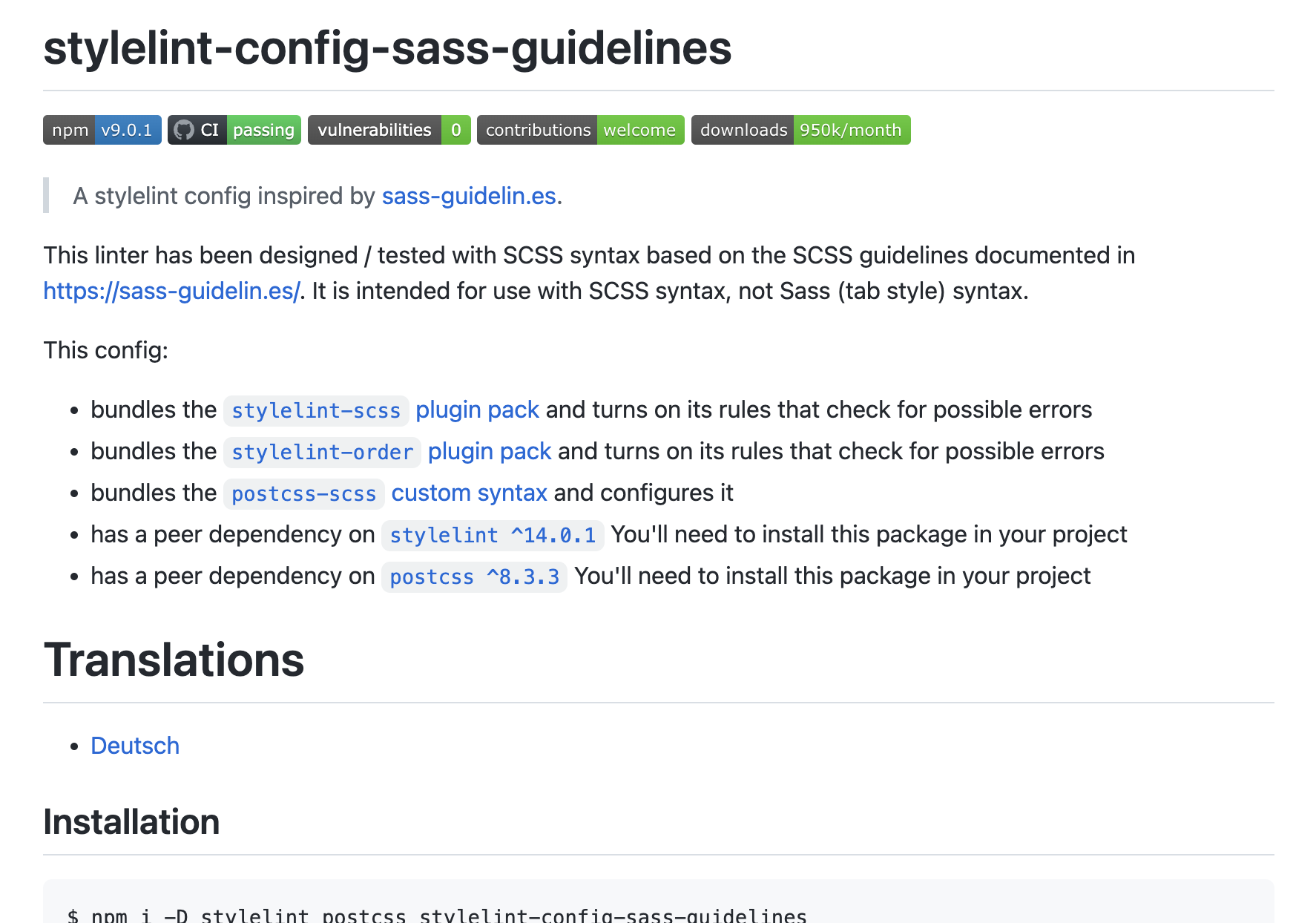 アイキャッチ画像：Sass(SCSS) の stylelint ルールは stylelint-config-sass-guidelines に任せたい