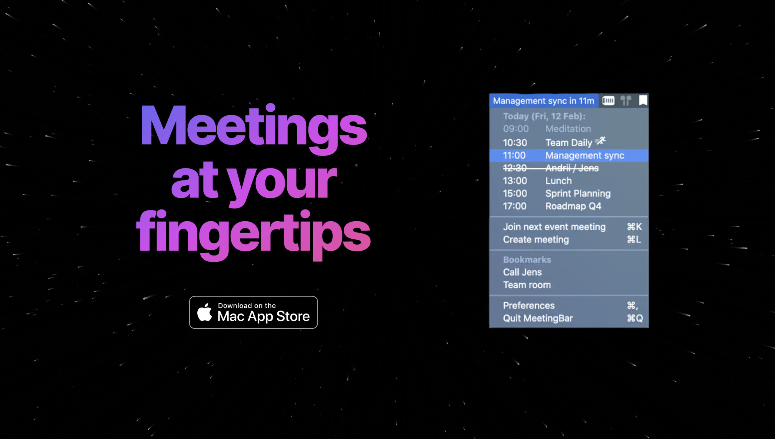 アイキャッチ画像：オンラインミーティングを管理するアプリはMeetingBar がオススメ