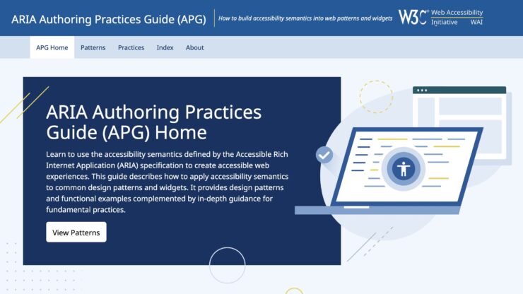 ARIA Authoring Practices Guide (APG)のファーストビュー